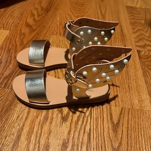 Ancient Greek Sandals Little Ikaria Gold Sandals Toddler